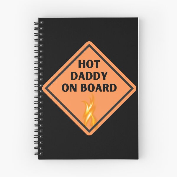 Item preview, Hot daddy on board for dads designed and sold by Inspyralia.