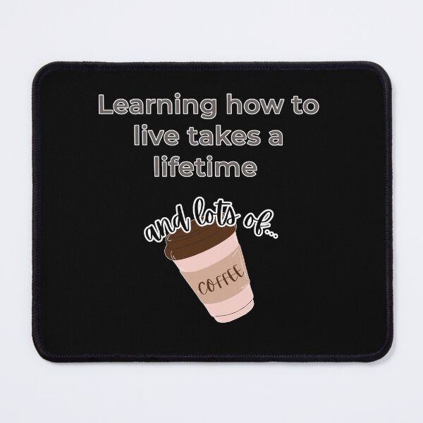 Item preview, Lifetime and Lots of Coffee designed and sold by KeksWorkroom.