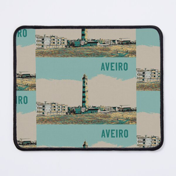 Item preview, Aveiro Lighthouse Vista: Laguna Illustration designed and sold by Lemomo-artworks.
