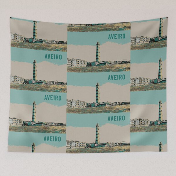 Item preview, Aveiro Lighthouse Vista: Laguna Illustration designed and sold by Lemomo-artworks.