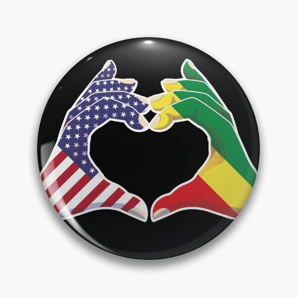 Item preview, Africa Pan-African USA United States American America Love Heart Peace designed and sold by FlagX.