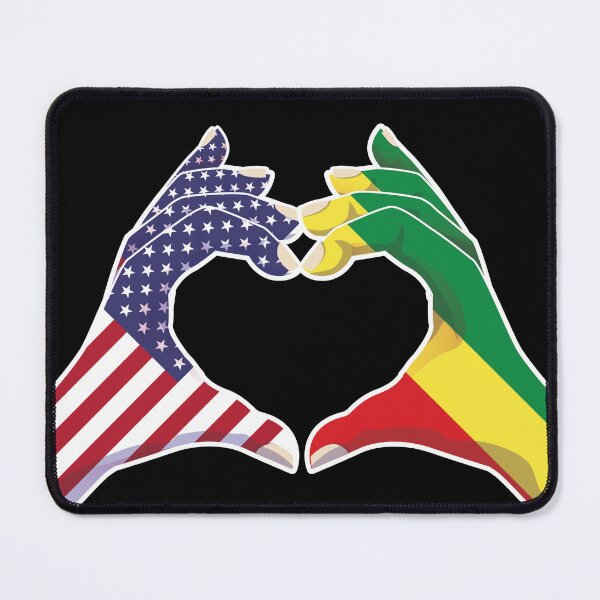 Item preview, Africa Pan-African USA United States American America Love Heart Peace designed and sold by FlagX.