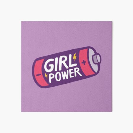 Girl Power Art Board Print