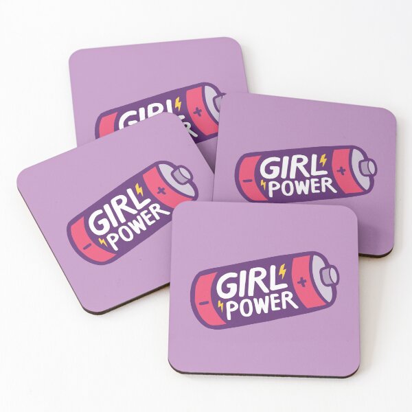 Girl Power Coasters (Set of 4)