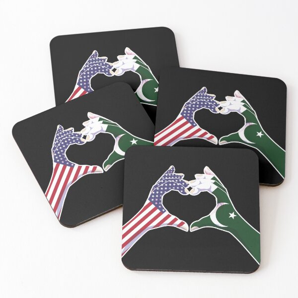Item preview, Pakistan Pakistani USA United States American America Love Heart Peace designed and sold by FlagX.