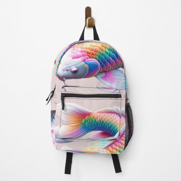 Item preview, Rainbow Koi Carp Fish in Pastel Color designed and sold by CritterManiaUK.