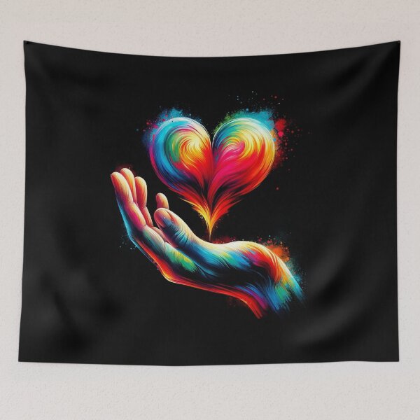 Item preview, hand holding heart. designed and sold by panshop20.