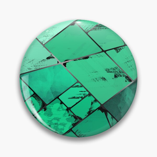 Item preview, Phosphorescent Green Geode, Stained Glass Mosaic with veins of Silver designed and sold by NoaaDesign.