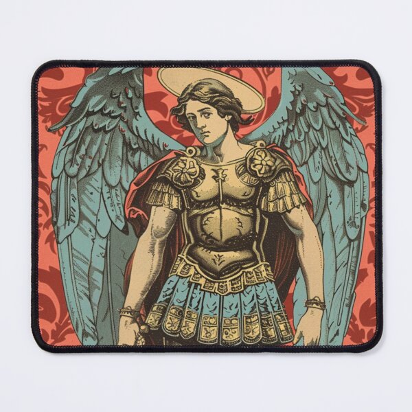 Item preview, Saint Michael the Archangel - Vintage-Style Religious Art Print designed and sold by Nicholas Panek.