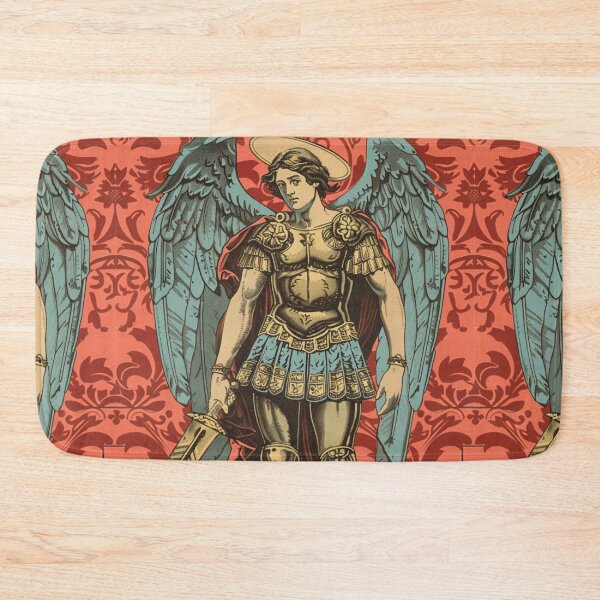 Item preview, Saint Michael the Archangel - Vintage-Style Religious Art Print designed and sold by Nicholas Panek.