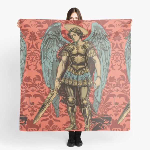 Item preview, Saint Michael the Archangel - Vintage-Style Religious Art Print designed and sold by Nicholas Panek.