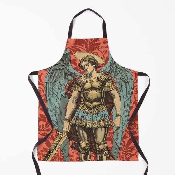 Item preview, Saint Michael the Archangel - Vintage-Style Religious Art Print designed and sold by Nicholas Panek.