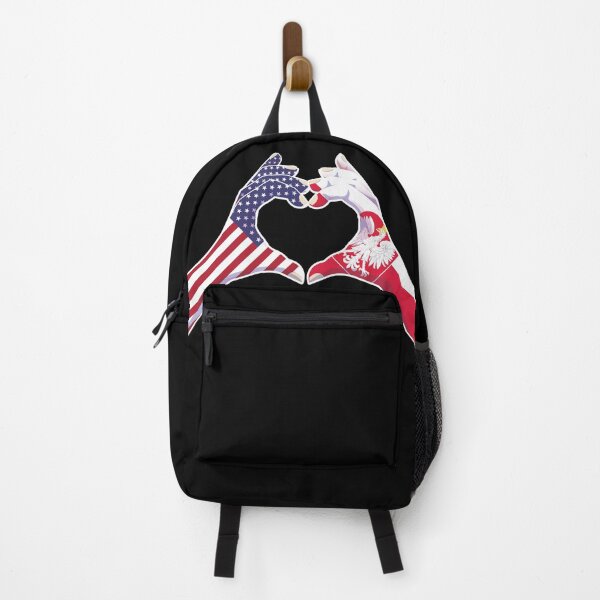 Item preview, Poland Polish USA United States American America Love Heart Peace designed and sold by FlagX.