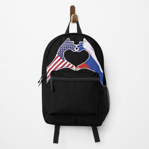 Item preview, Russia Russian USA United States American America Love Heart Peace designed and sold by FlagX.