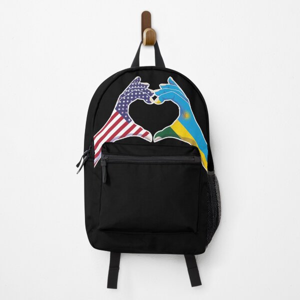 Item preview, Rwanda Rwandan Rwandese USA United States American America Love Heart Peace designed and sold by FlagX.