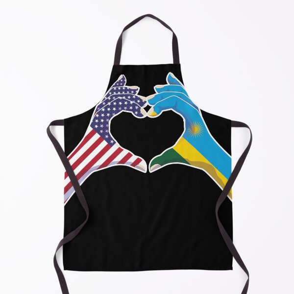 Item preview, Rwanda Rwandan Rwandese USA United States American America Love Heart Peace designed and sold by FlagX.