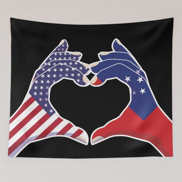 Item preview, Samoa Samoan USA United States American America Love Heart Peace designed and sold by FlagX.