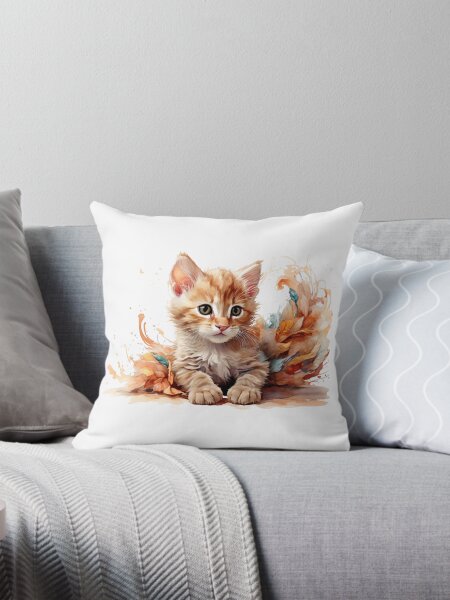 Item preview, a kitten as a digital watercolor designed and sold by RosePhotograph.