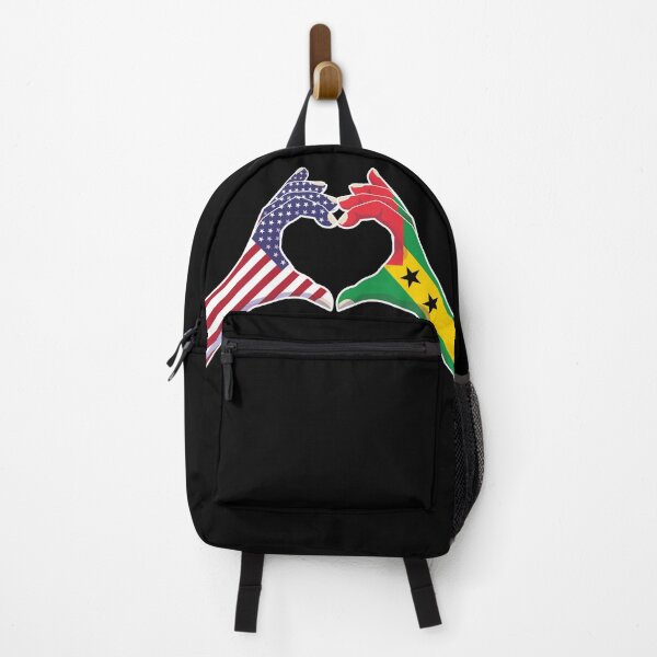 Item preview, Sao Tome and Principe Sao Tomean USA United States American America Love Heart Peace designed and sold by FlagX.