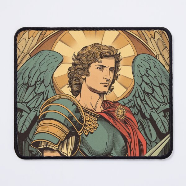 Item preview, Saint Michael the Archangel - Protector in Battle Art Print designed and sold by Nicholas Panek.