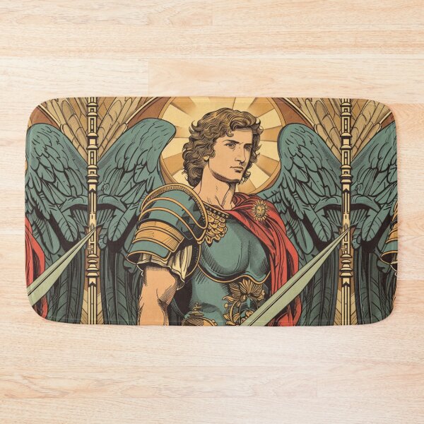 Item preview, Saint Michael the Archangel - Protector in Battle Art Print designed and sold by Nicholas Panek.