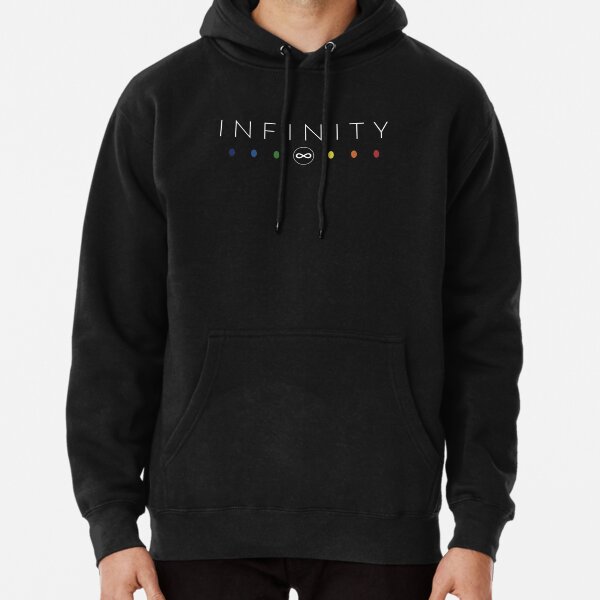 Infinity - White Clean Pullover Hoodie