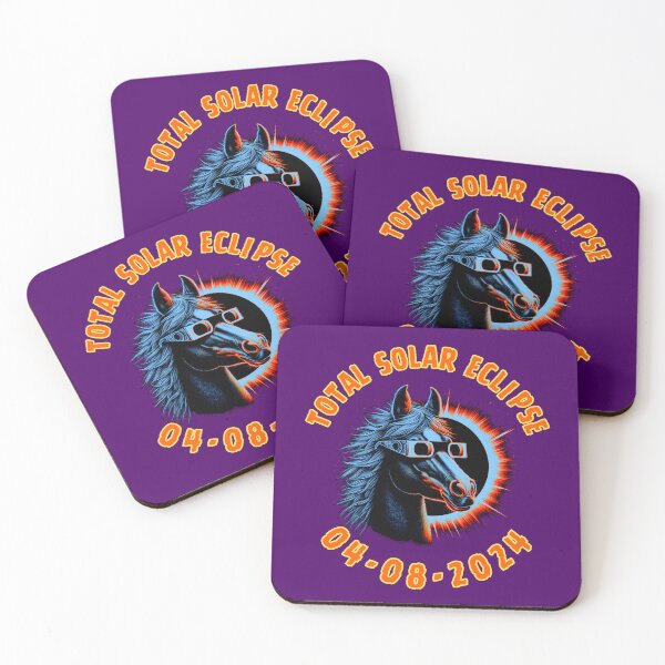 Item preview, Total Solar Eclipse Horses  designed and sold by WoodburyLake.