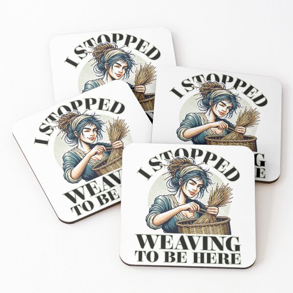 Item preview, I Stopped Weaving to be Here designed and sold by Studio Bankai.