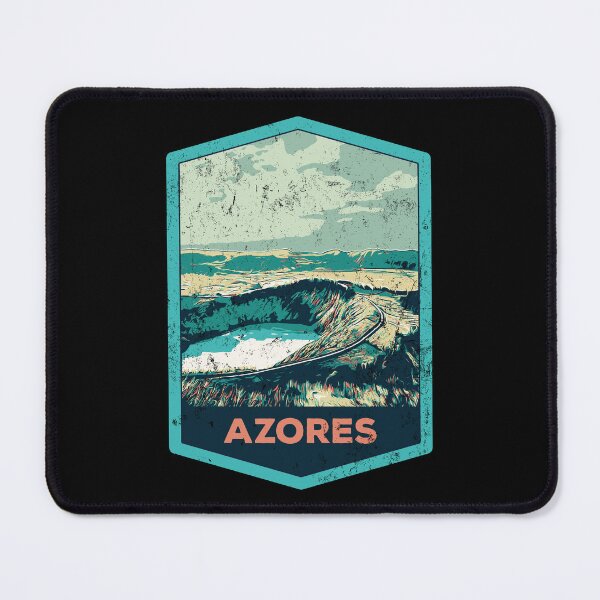Item preview, Azores Volcanic Landscape Illustration designed and sold by Lemomo-artworks.