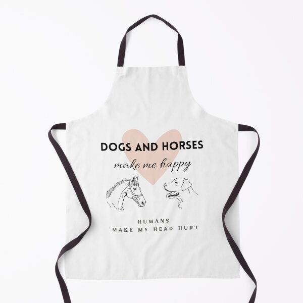 Item preview, Dogs and horses make me happy, humans make my head hurt designed and sold by HappyNoireArt.