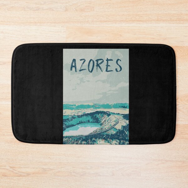 Item preview, Azores Volcanic Landscape Illustration designed and sold by Lemomo-artworks.
