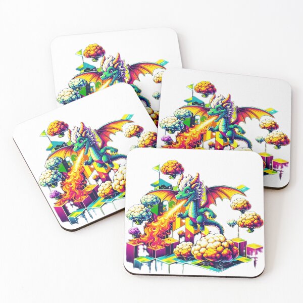 Item preview, colorful dragon designed and sold by piwon.