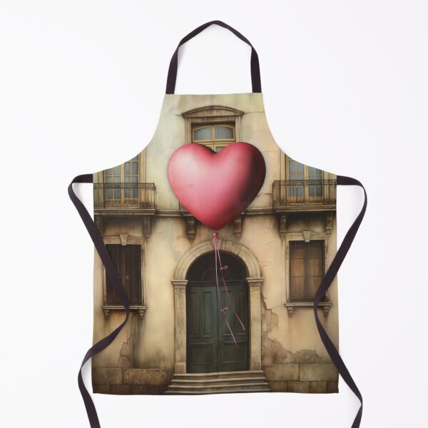 Item preview, Love Heart and Old Door. Pink Hert Shaped Balloon and Vintage Door designed and sold by maxa0109.