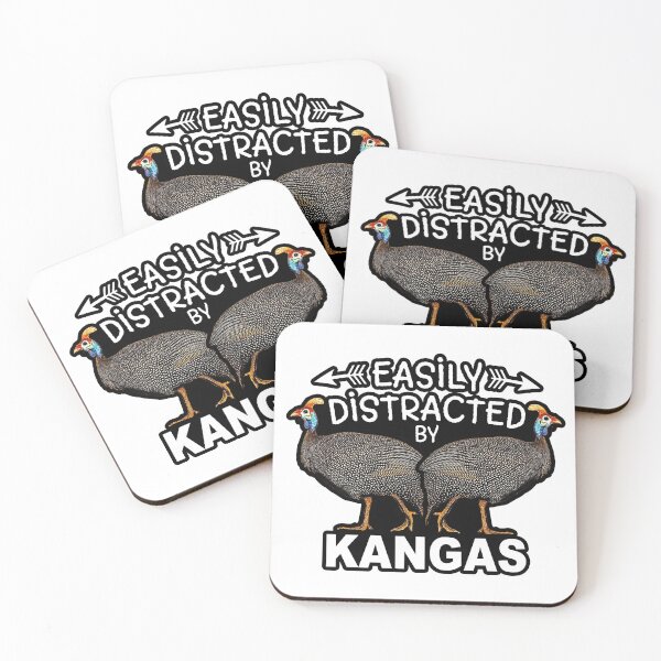 Item preview, Distracted by Kangas; Guinea Fowl;   designed and sold by StickerApe.