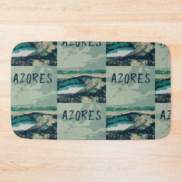 Item preview, Azores Volcanic Landscape Illustration designed and sold by Lemomo-artworks.
