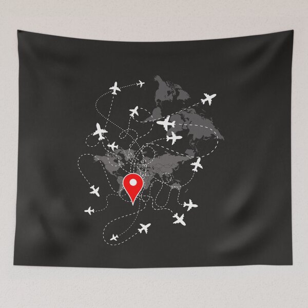 Item preview, airlines location  designed and sold by malkeetart.