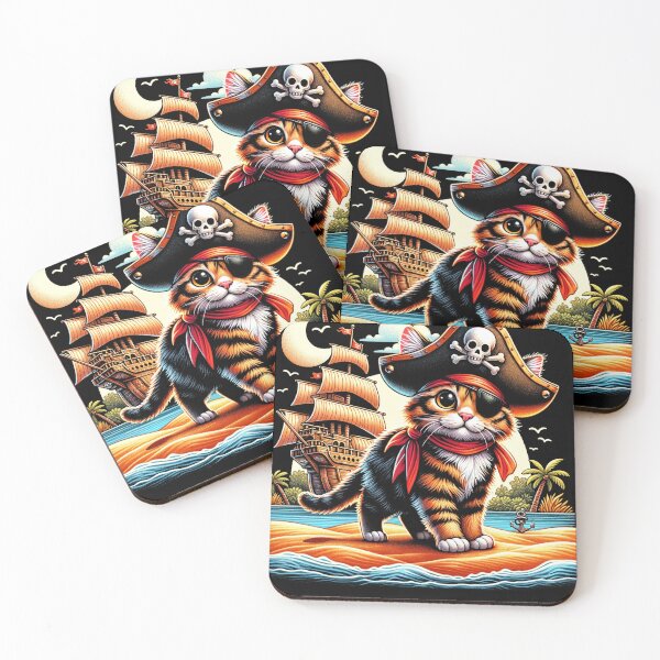 Item preview, pirate cat. designed and sold by panshop20.