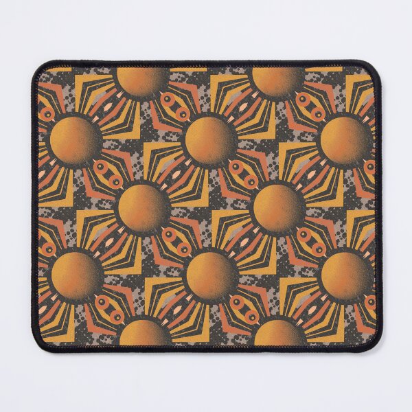 Item preview, Total Solar Eclipse Pattern Orange Grunge Retro designed and sold by Lelijo.