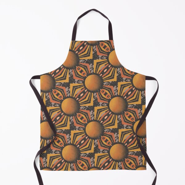 Item preview, Total Solar Eclipse Pattern Orange Grunge Retro designed and sold by Lelijo.