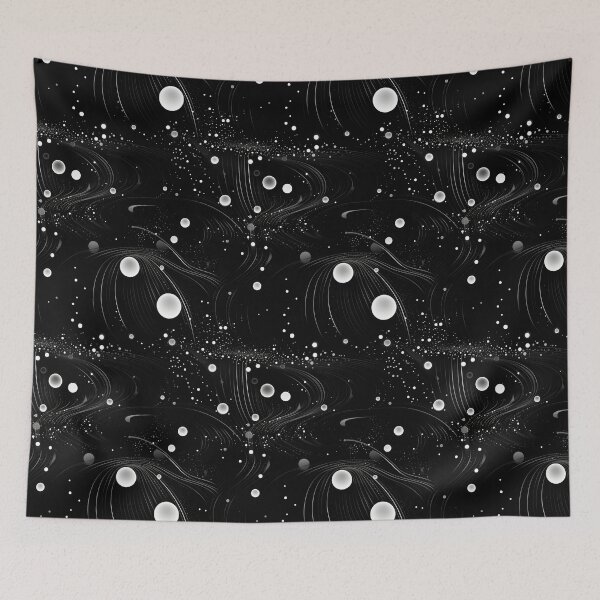Item preview, Monochrome Cosmic Currents designed and sold by Digital-Lys.