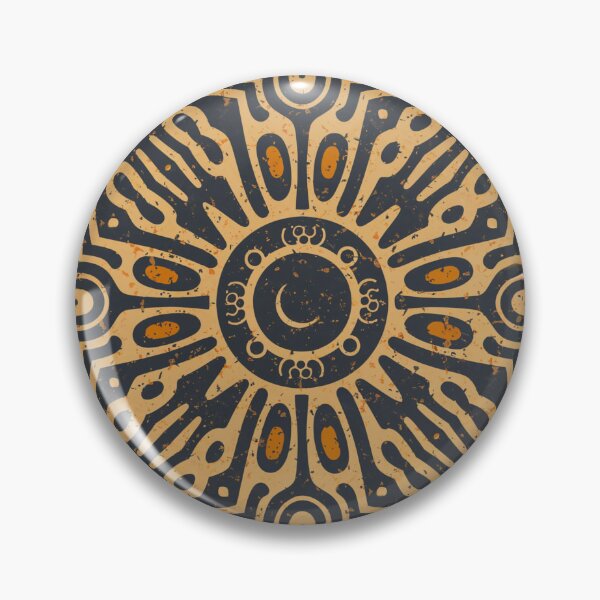 Item preview, Total Solar Eclipse Pattern Sun Moon Beige Grunge Retro designed and sold by Lelijo.