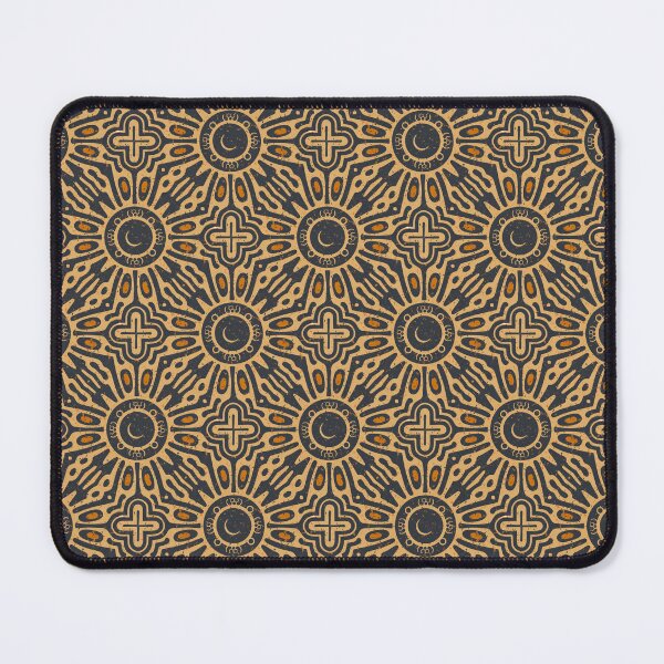Item preview, Total Solar Eclipse Pattern Sun Moon Beige Grunge Retro designed and sold by Lelijo.