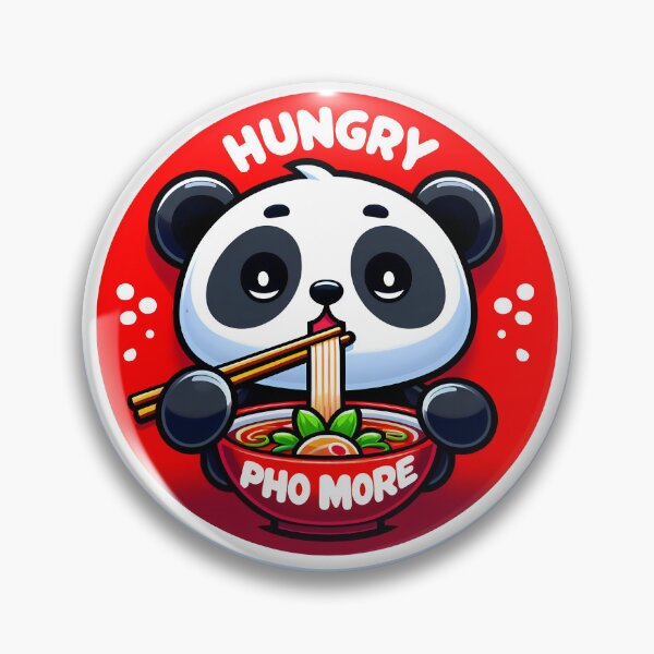 Item preview, Hungry Pho More Cute Kawaii Panda Eating Ramen designed and sold by AlphaTeez.