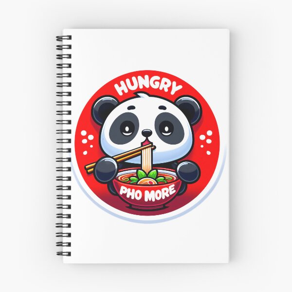 Item preview, Hungry Pho More Cute Kawaii Panda Eating Ramen designed and sold by AlphaTeez.