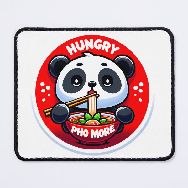 Item preview, Hungry Pho More Cute Kawaii Panda Eating Ramen designed and sold by AlphaTeez.