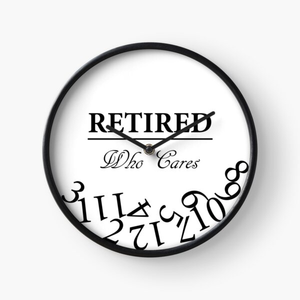 Item preview, RETIRED Who Cares Clock designed and sold by onlytopdesigns.
