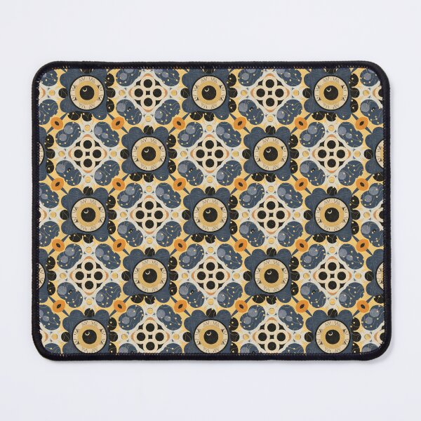Item preview, Total Solar Eclipse Pattern Yellow Blue Retro designed and sold by Lelijo.