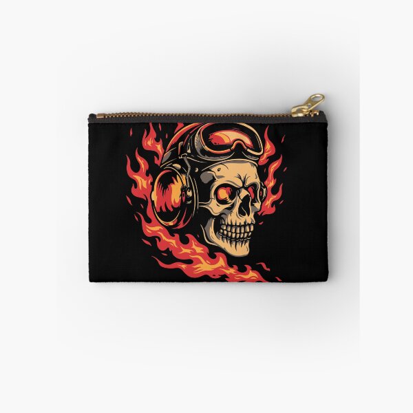 Item preview, Warplane pilot skull designed and sold by RockSteadyReady.