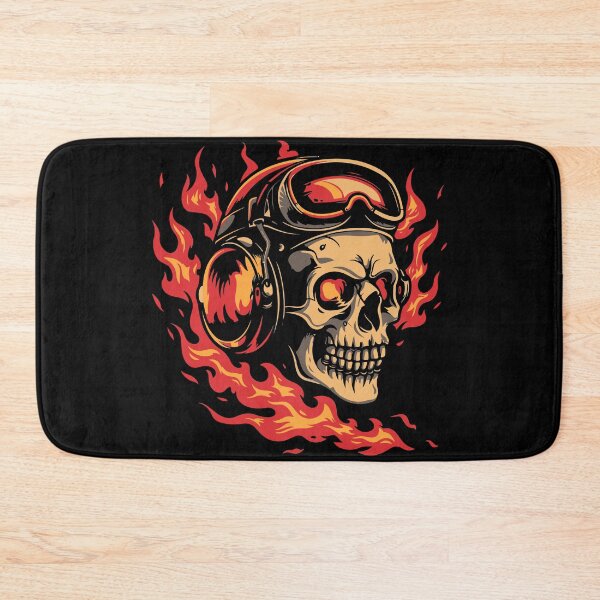 Item preview, Warplane pilot skull designed and sold by RockSteadyReady.