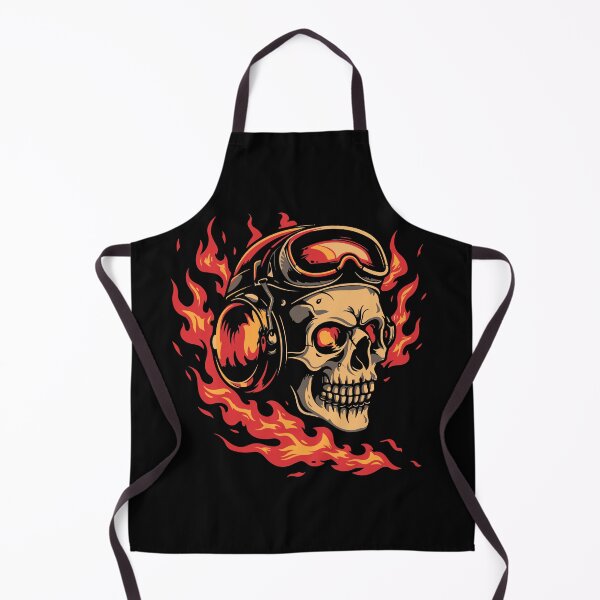 Item preview, Warplane pilot skull designed and sold by RockSteadyReady.